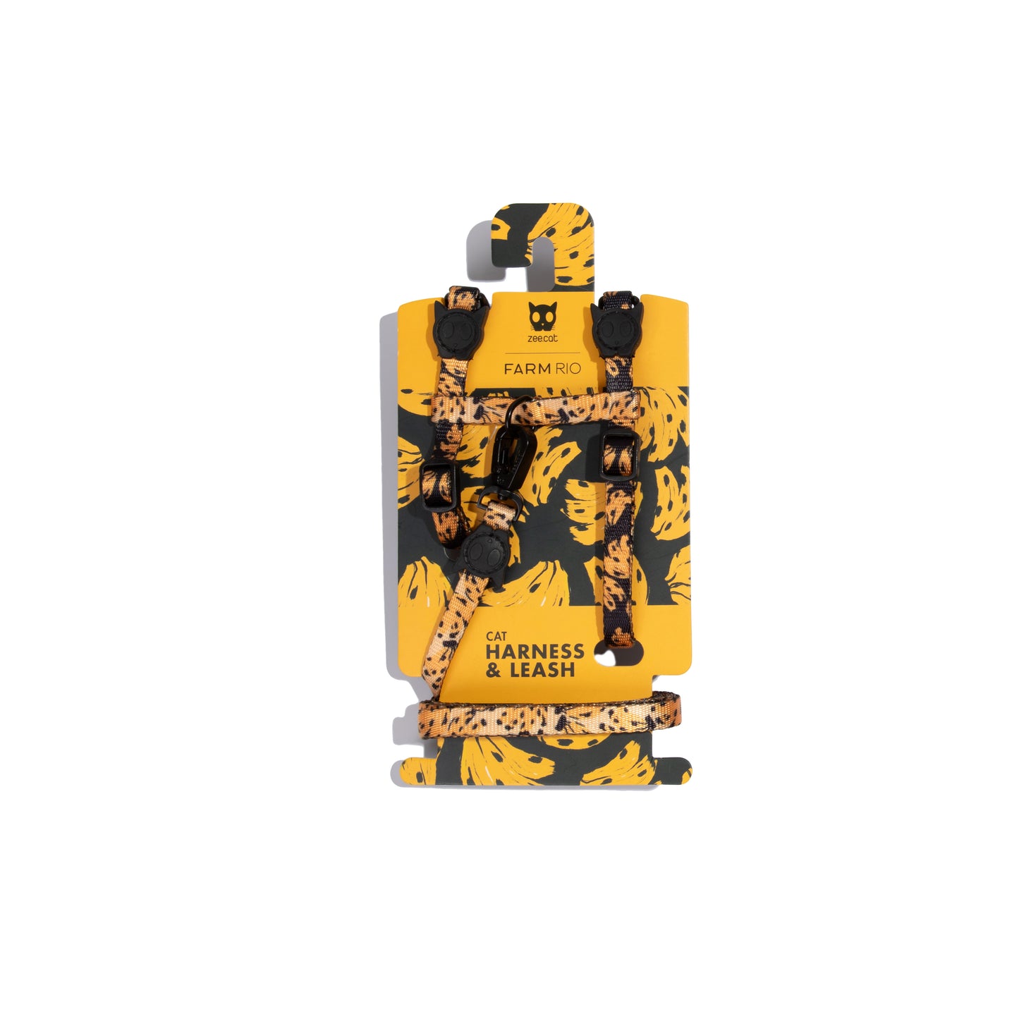 zee.cat x FARM Rio Bossa Banana Cat Harness + Leash