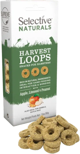 Supreme Selective Naturals Harvest Loops with Apple, Linseed & Peanut (80g)