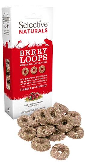 Supreme Selective Naturals Berry Loops with Timothy Hay and Cranberry (80g)