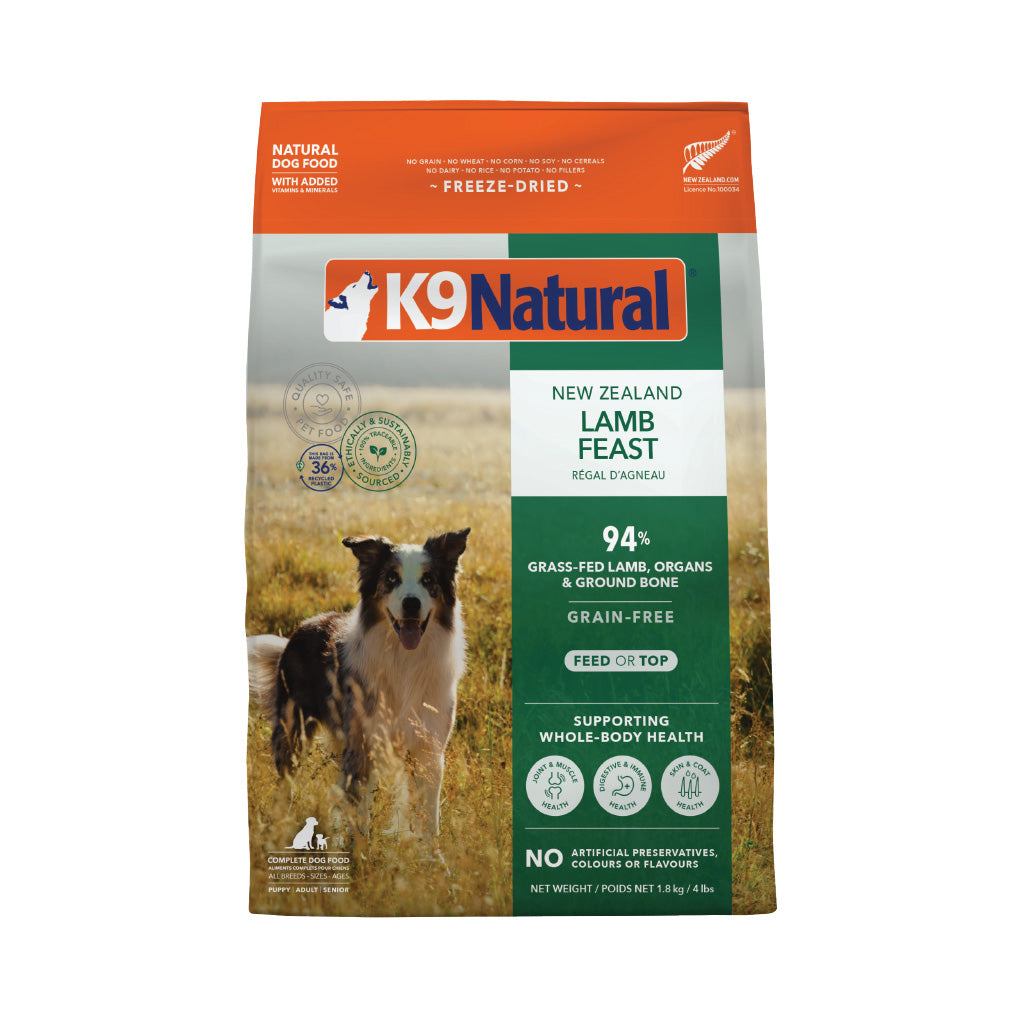 K9 Natural Freeze Dried Lamb Feast (1.8kg)