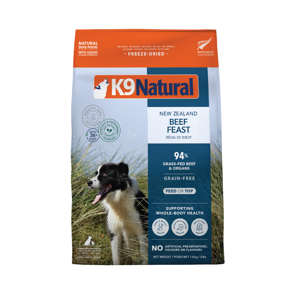 K9 Natural Freeze Dried Beef Feast (1.8kg)