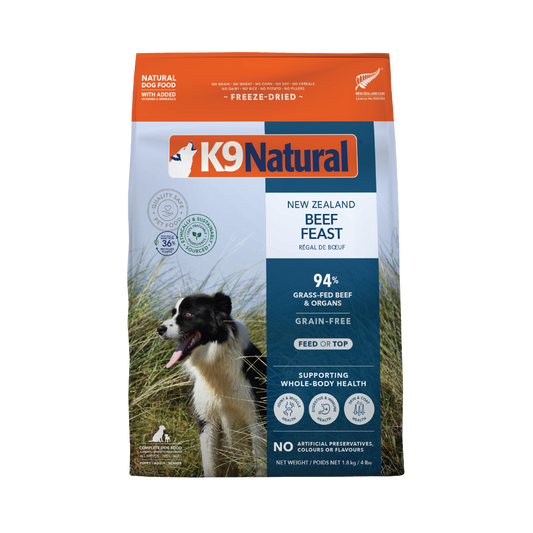 K9 Natural Freeze Dried Beef Feast (1.8kg)