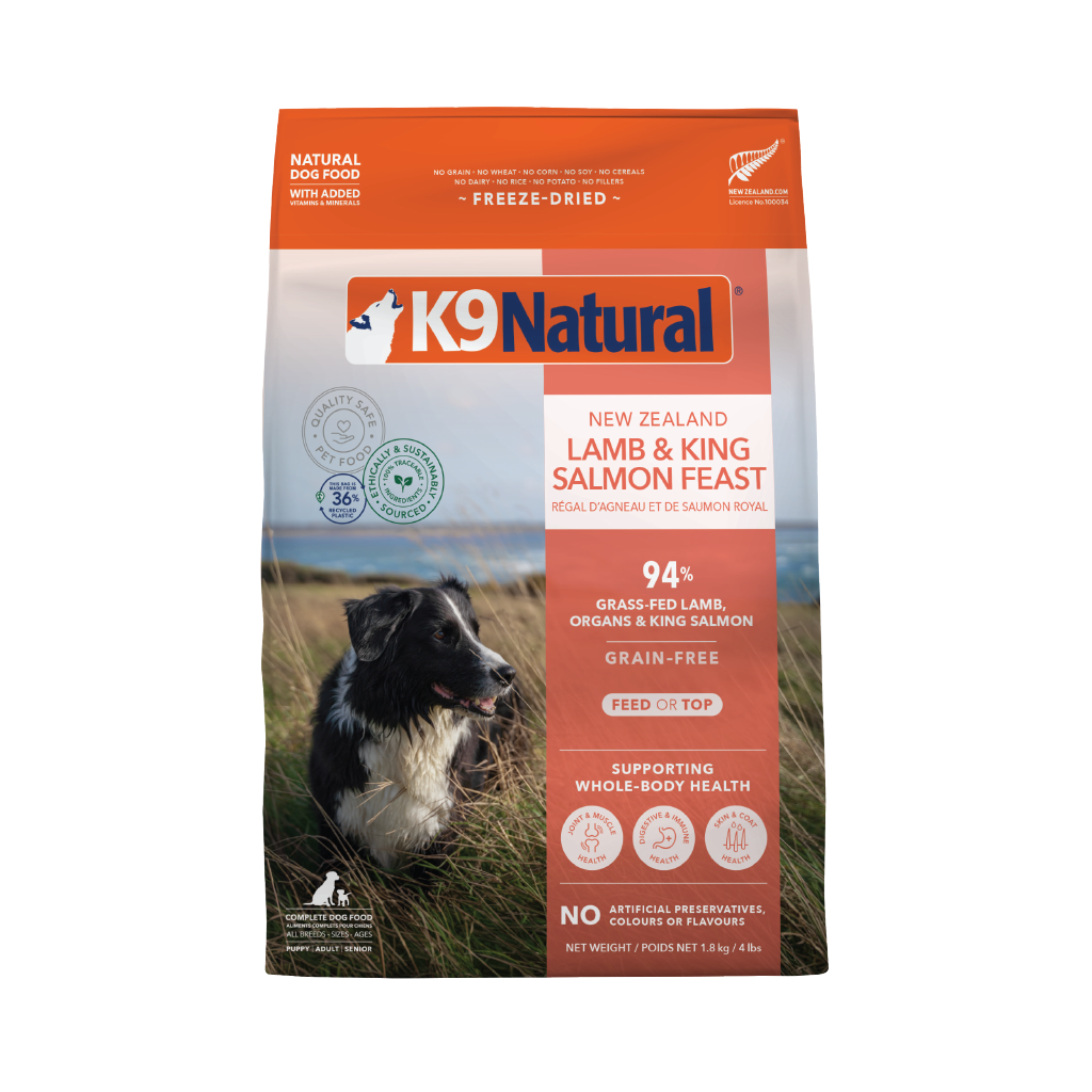 K9 Natural Freeze Dried Lamb & King Salmon Feast (1.8kg)