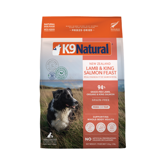 K9 Natural Freeze Dried Lamb & King Salmon Feast (1.8kg)
