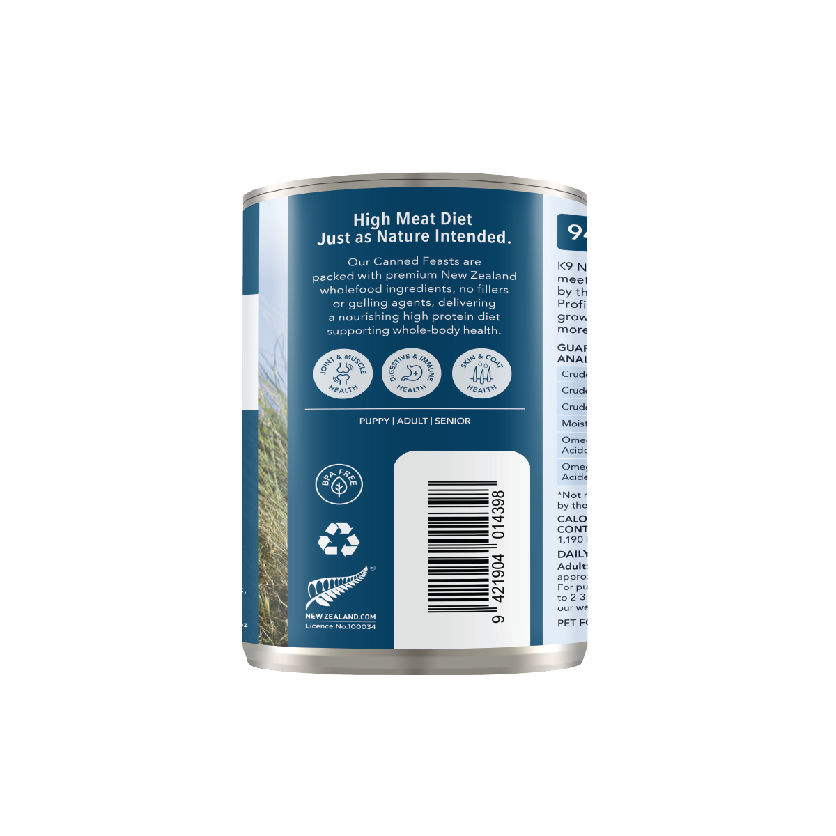 K9 Natural Beef Feast Canned Dog Food