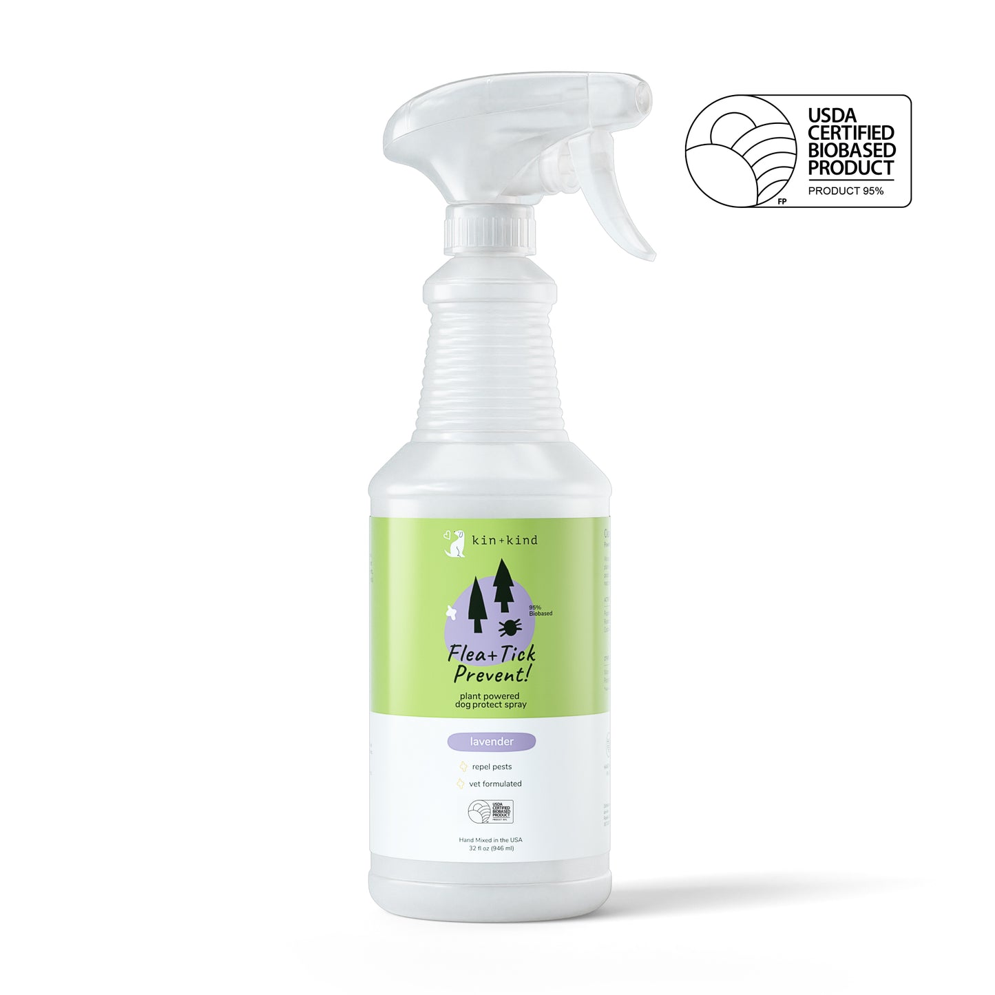 kin+kind Flea+Tick Protect Spray (Lavender)
