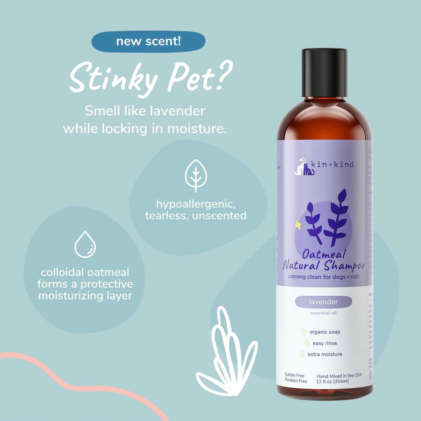 kin+kind Oatmeal Shampoo (Lavender)