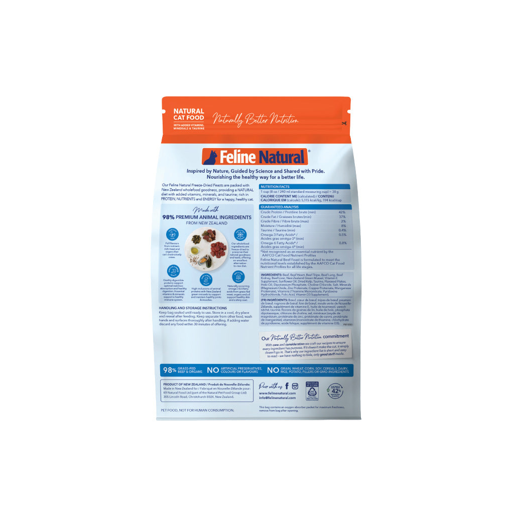 Feline Natural Beef Feast Freeze-Dried Cat Food