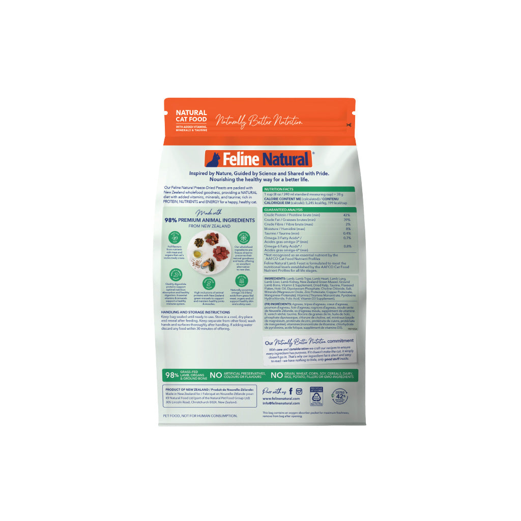 Feline Natural Lamb Feast Freeze-Dried Cat Food