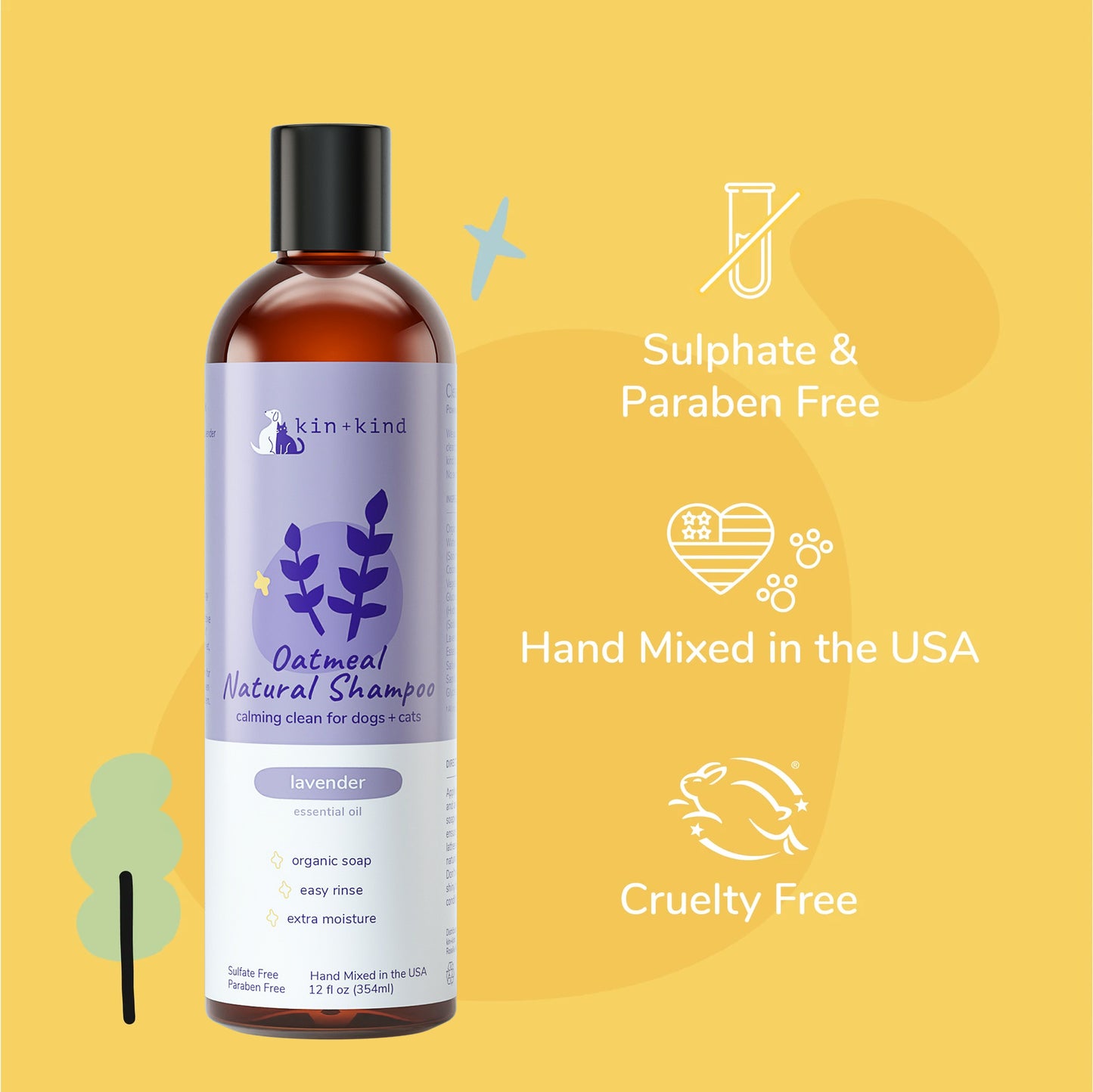 kin+kind Oatmeal Shampoo (Lavender)