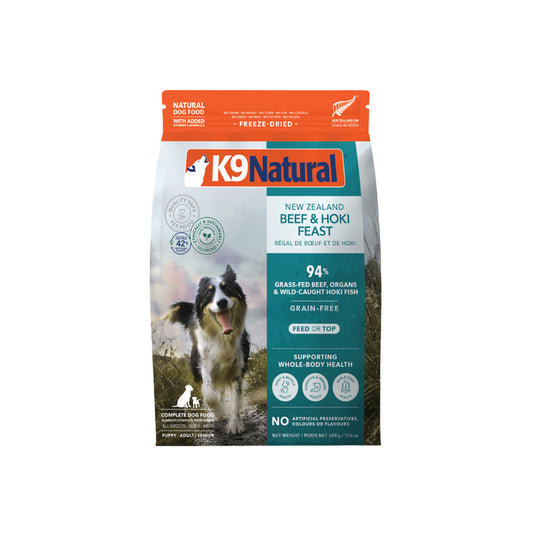 K9 Natural Freeze Dried Hoki & Beef Feast (500g)