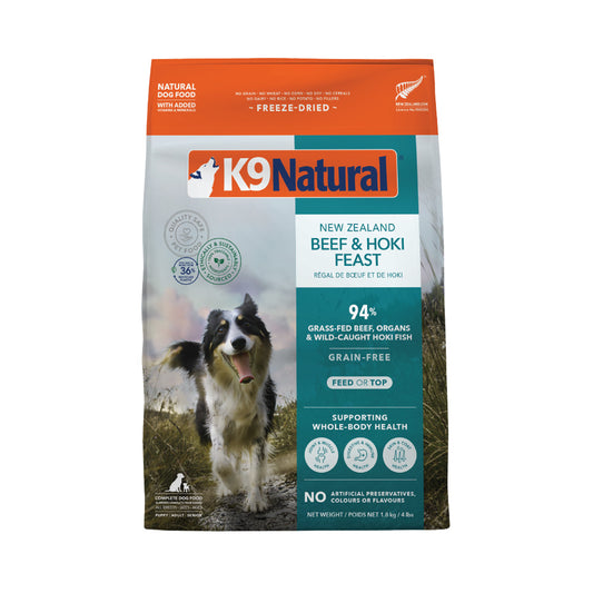 K9 Natural Freeze Dried Hoki & Beef Feast (1.8kg)