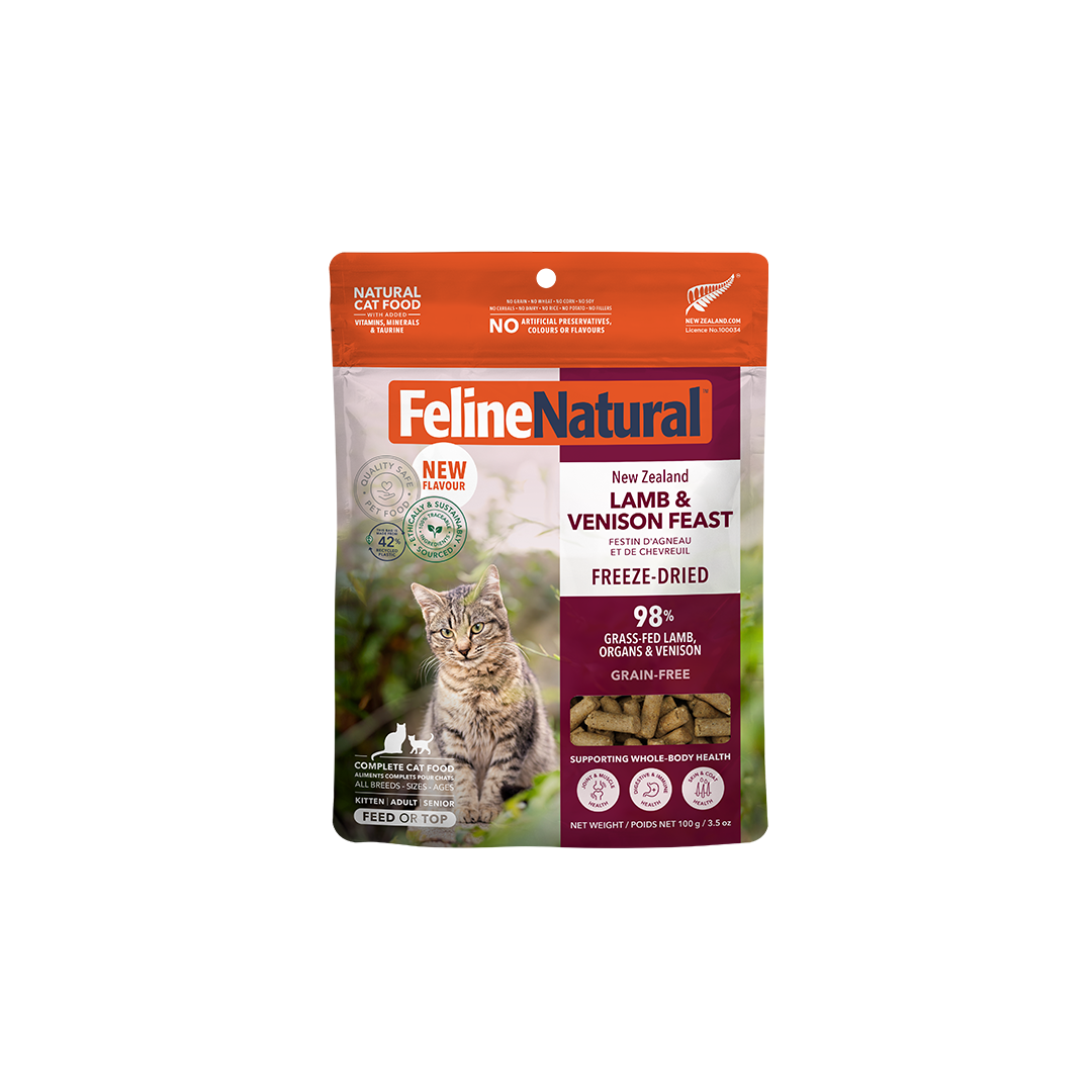 Feline Natural Lamb & Venison Feast Freeze-Dried Cat Food