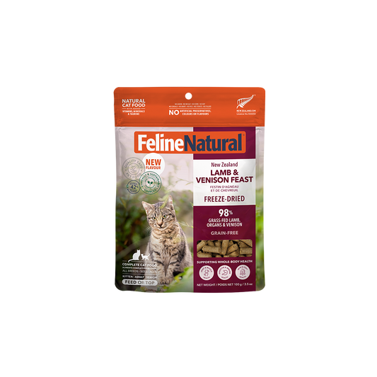 Feline Natural Lamb & Venison Feast Freeze-Dried Cat Food