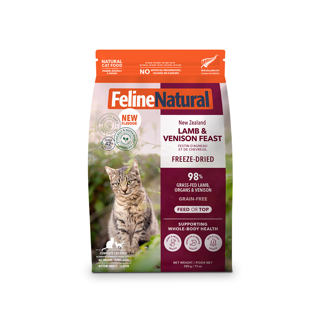 Feline Natural Lamb & Venison Feast Freeze-Dried Cat Food