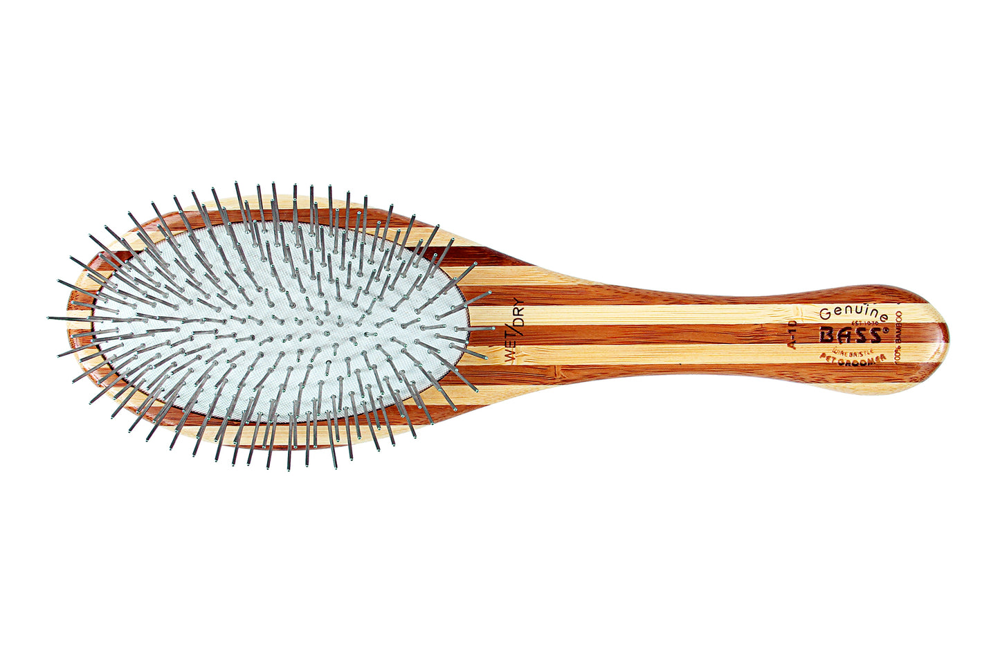Bass Style & Detangle Pet Brush | Striped or Dark Finish