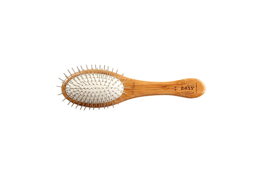Bass Style & Detangle Pet Brush | Striped or Dark Finish