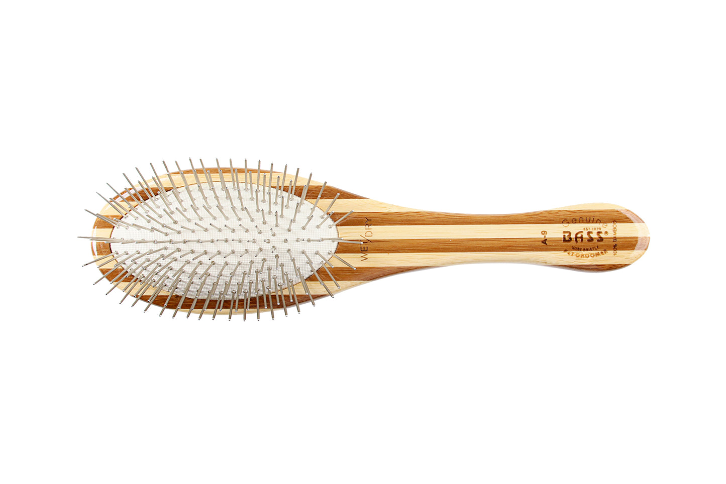 Bass Style & Detangle Pet Brush | Striped or Dark Finish