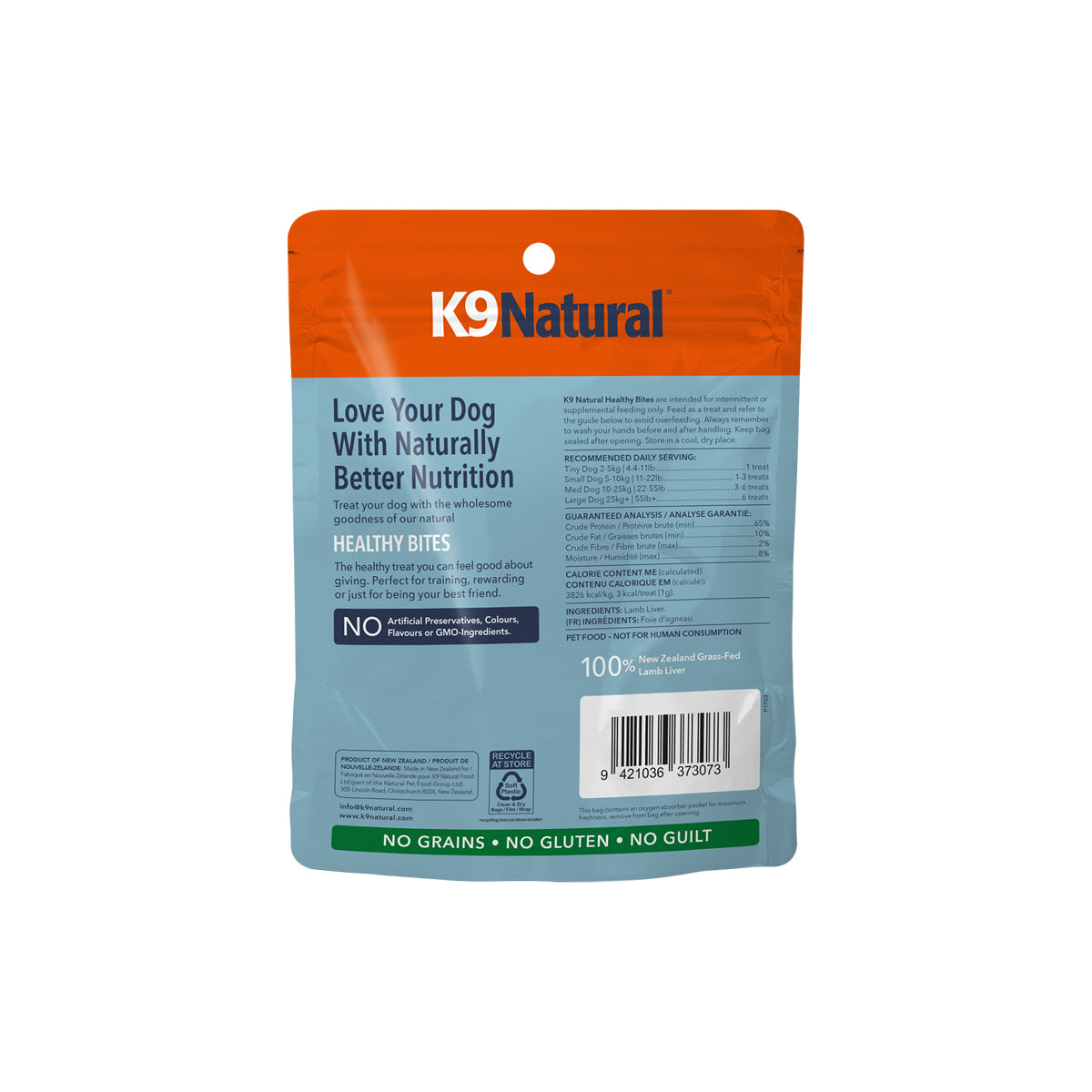 K9 Natural Freeze Dried Lamb Liver (50g)