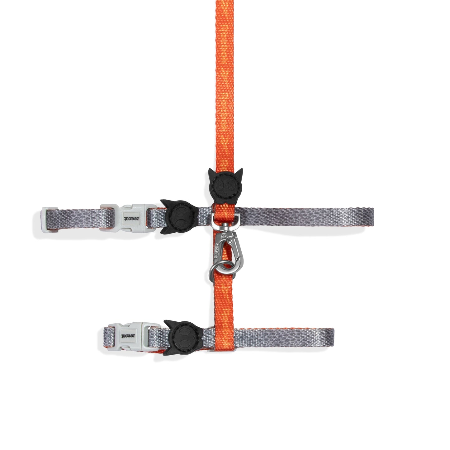 zee.cat Suede Harness + Leash Set