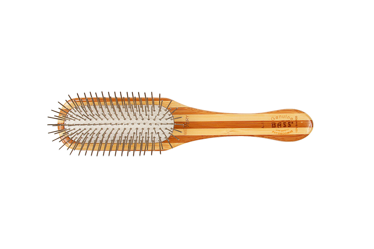 Bass Style & Detangle Pet Brush | Striped or Dark Finish