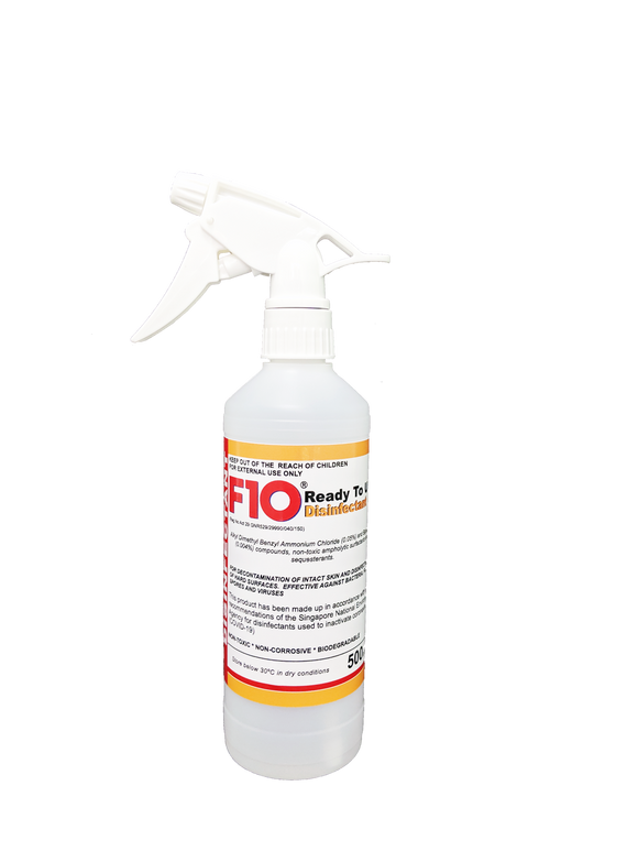 F10 RTU Disinfectant 1:100 Concentration | 500ml